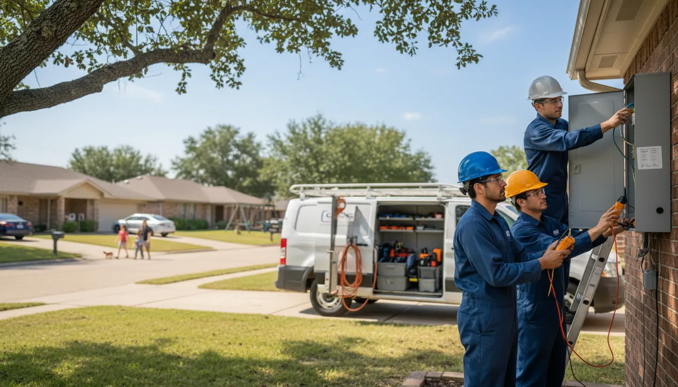 Certified electrician providing emergency electrical services in Aurelia, IA
